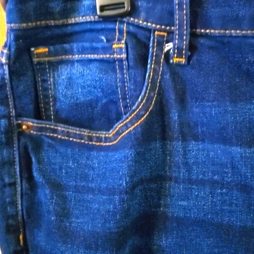 Old Navy Boyfriend Straight/Droit Blue Jeans Stretch Cotton Blend Women Size 18R - Picture 2 of 12